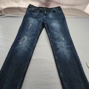 Adam Levine Mens Jeans The Roadie Denim Blue 34x32